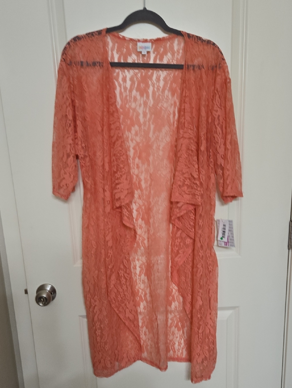 LuLaRoe Coral Lace Open-Front Cardigan